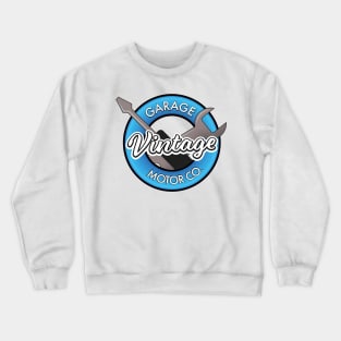 Vintage garage motor company retro logo Crewneck Sweatshirt